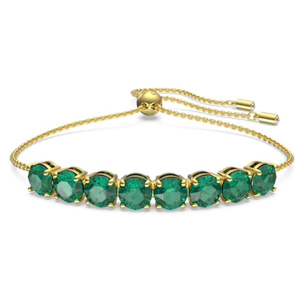 Exalta 手链, 绿色, 镀金色调 - Swarovski, 5643756