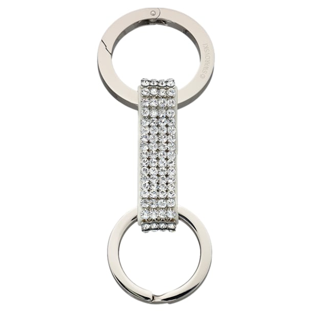 Alice Key Ring, White, Stainless steel - Swarovski, 860475
