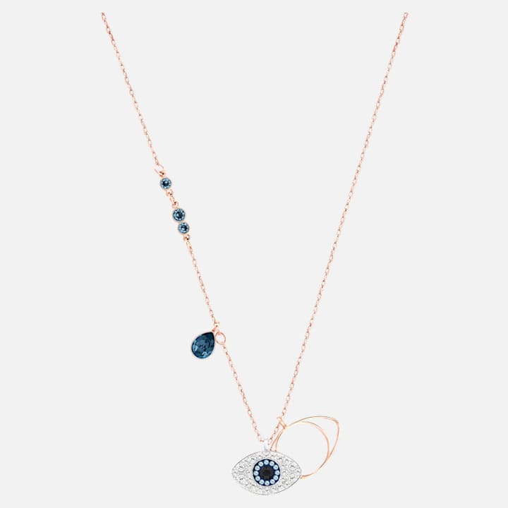 Swarovski Symbolic Evil Eye Pendant, Blue, Mixed metal finish