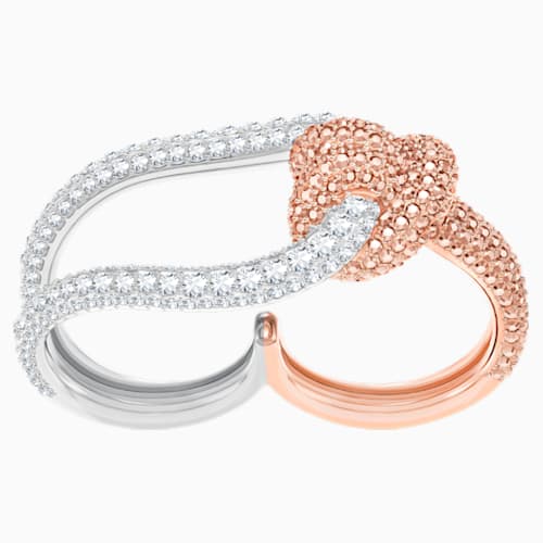 bague swarovski double bague swarovski double