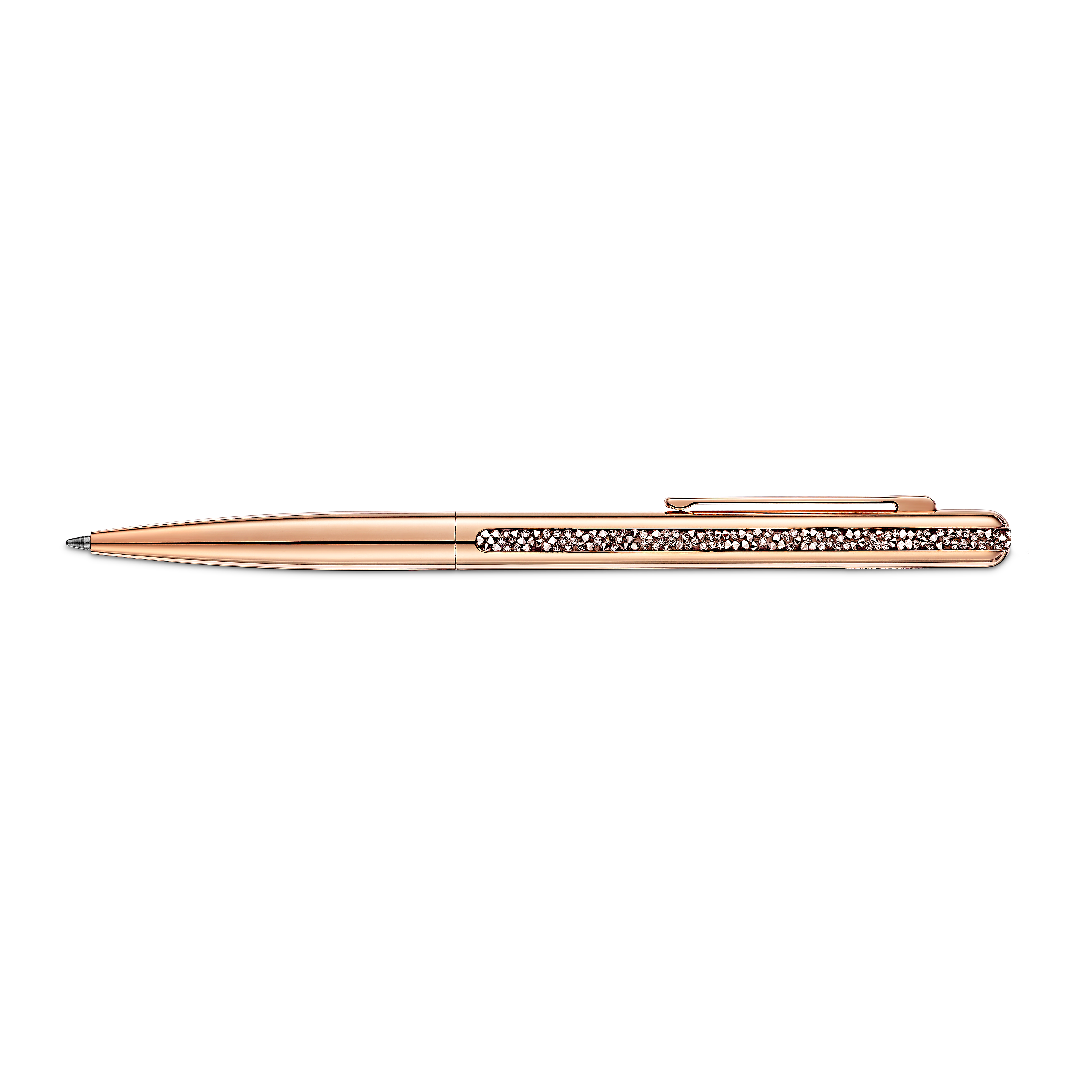Crystal Shimmer ballpoint pen, Rose gold tone, Rose gold-tone plated by SWAROVSKI