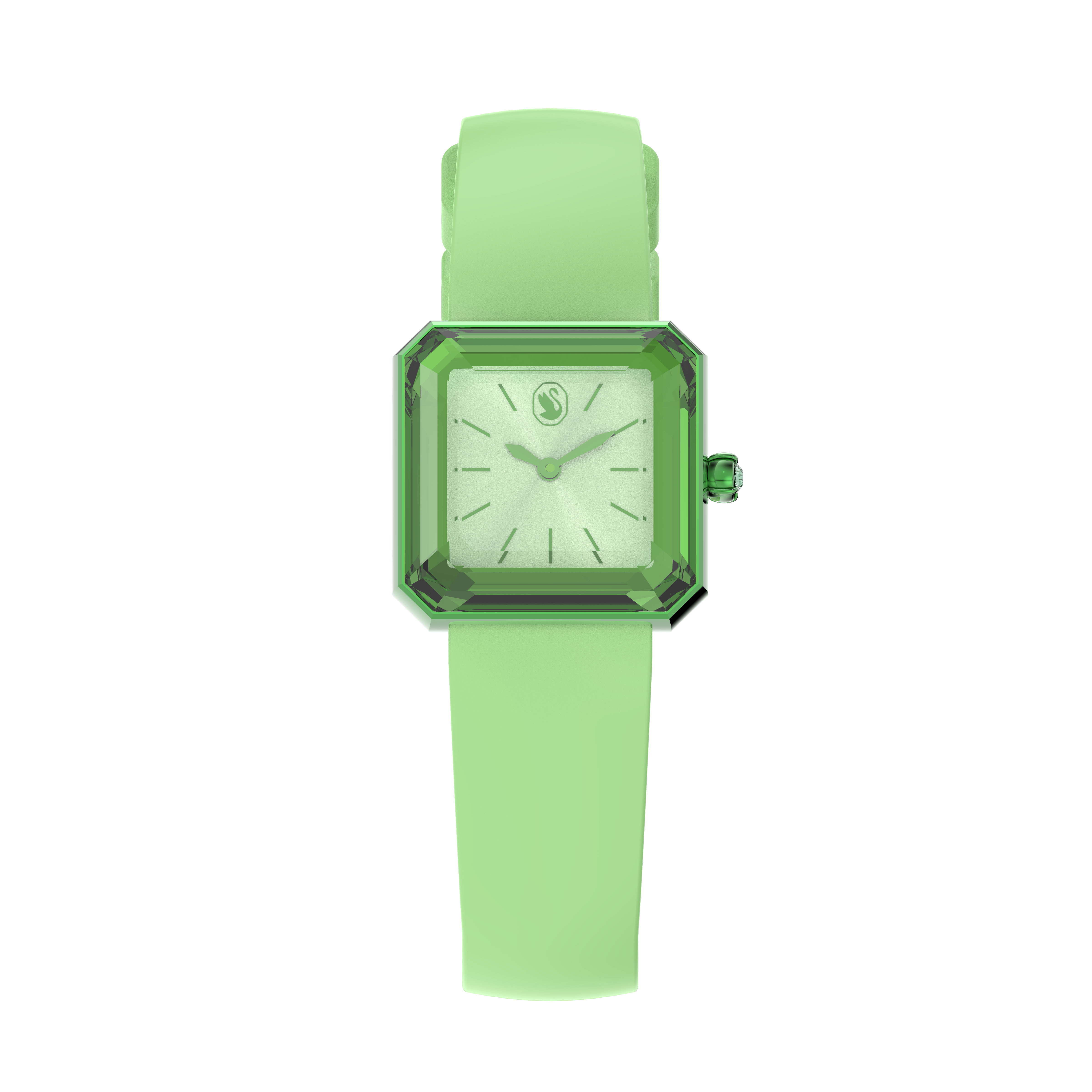Watch, Silicone strap, Green by SWAROVSKI