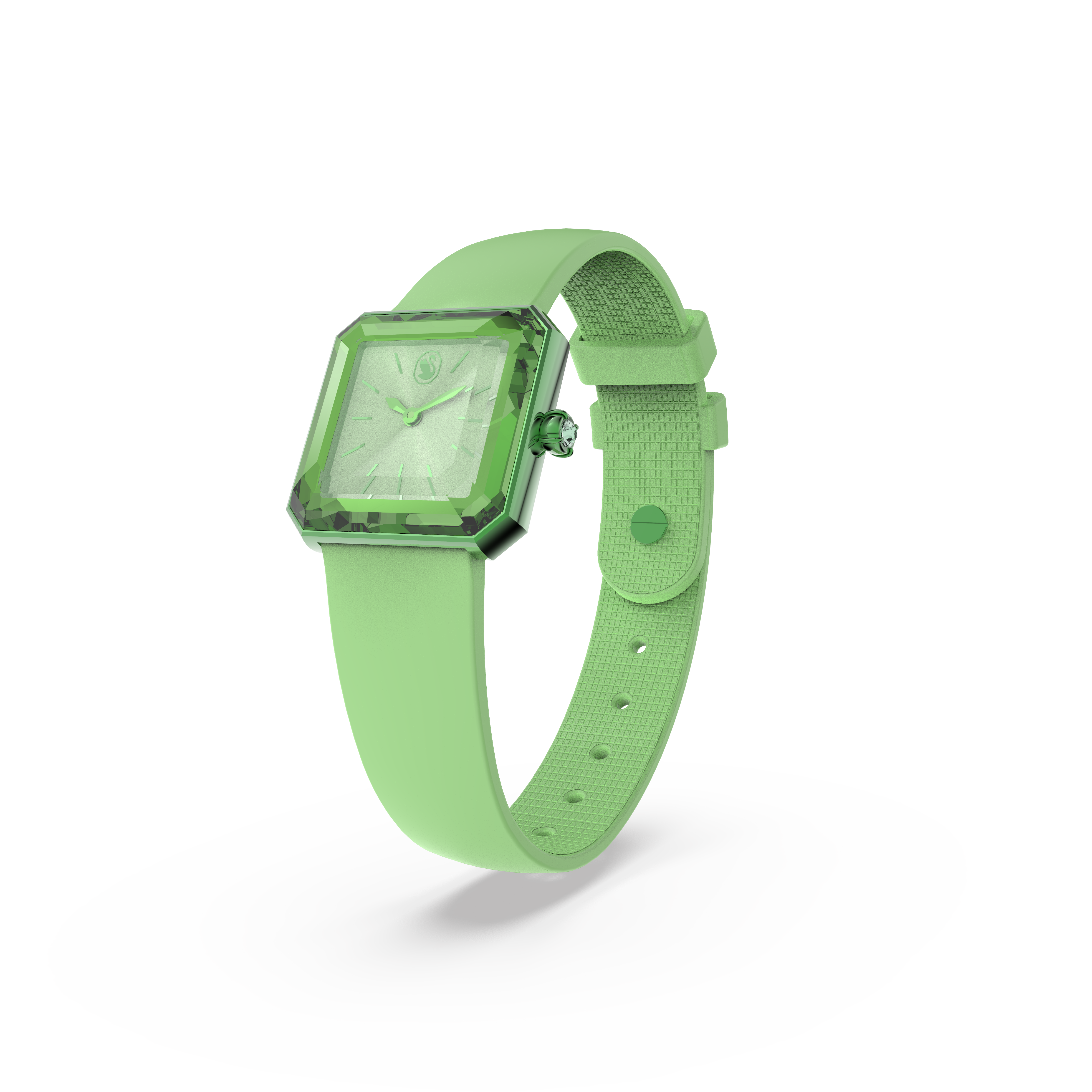 Watch, Silicone strap, Green by SWAROVSKI