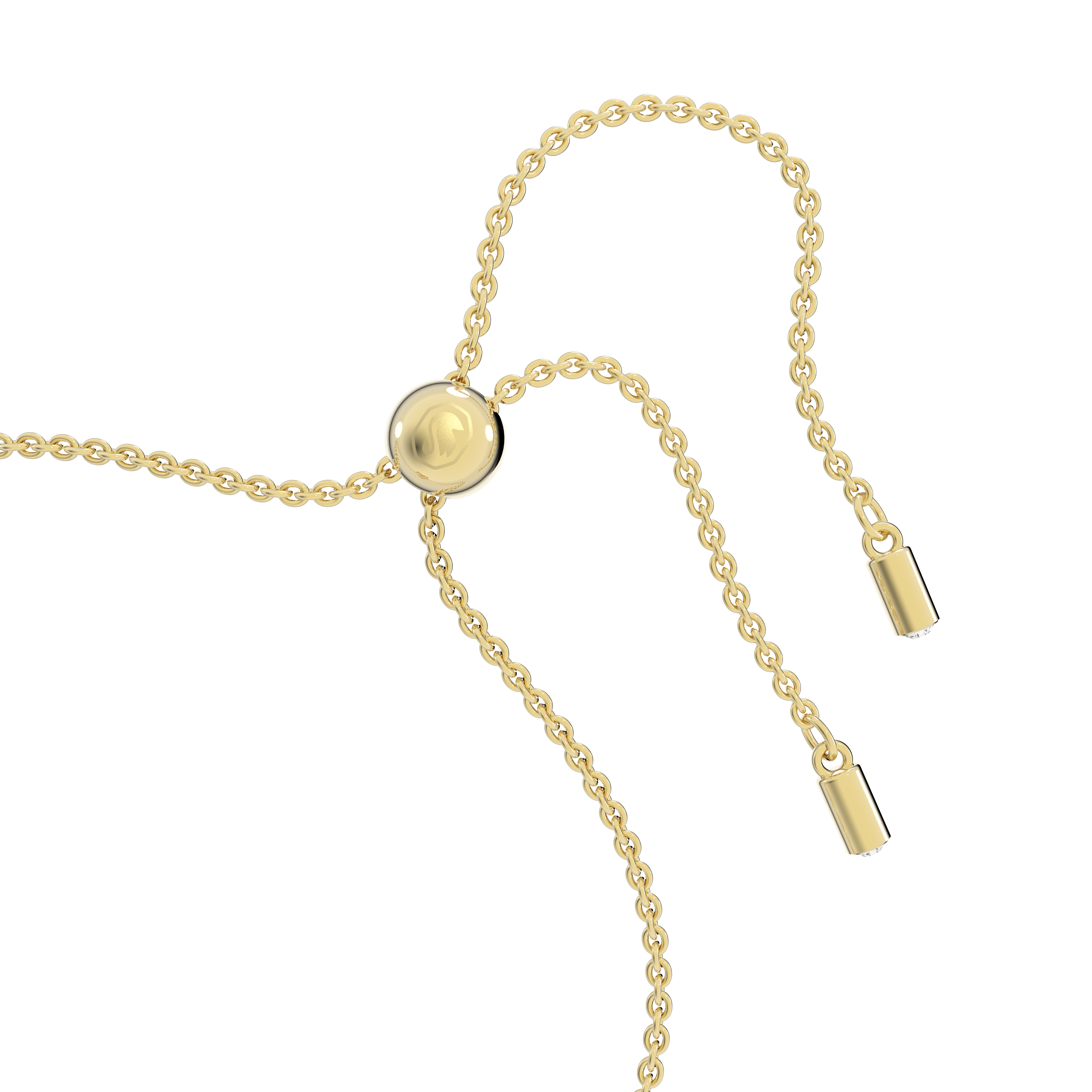 Una bracelet, Heart, Small, Red, Gold-tone plated by SWAROVSKI