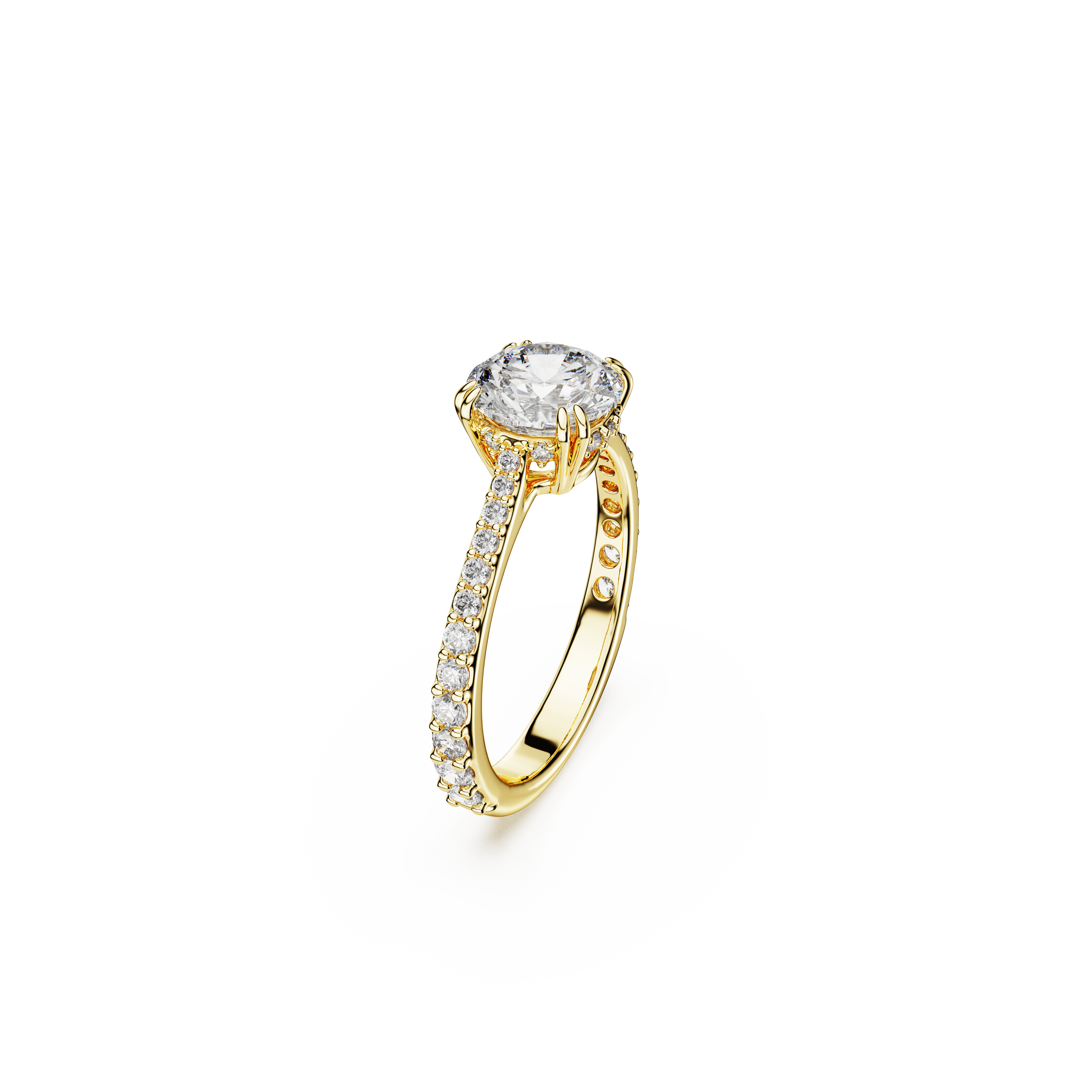 Constella cocktail ring, Princess cut, Pavé, White