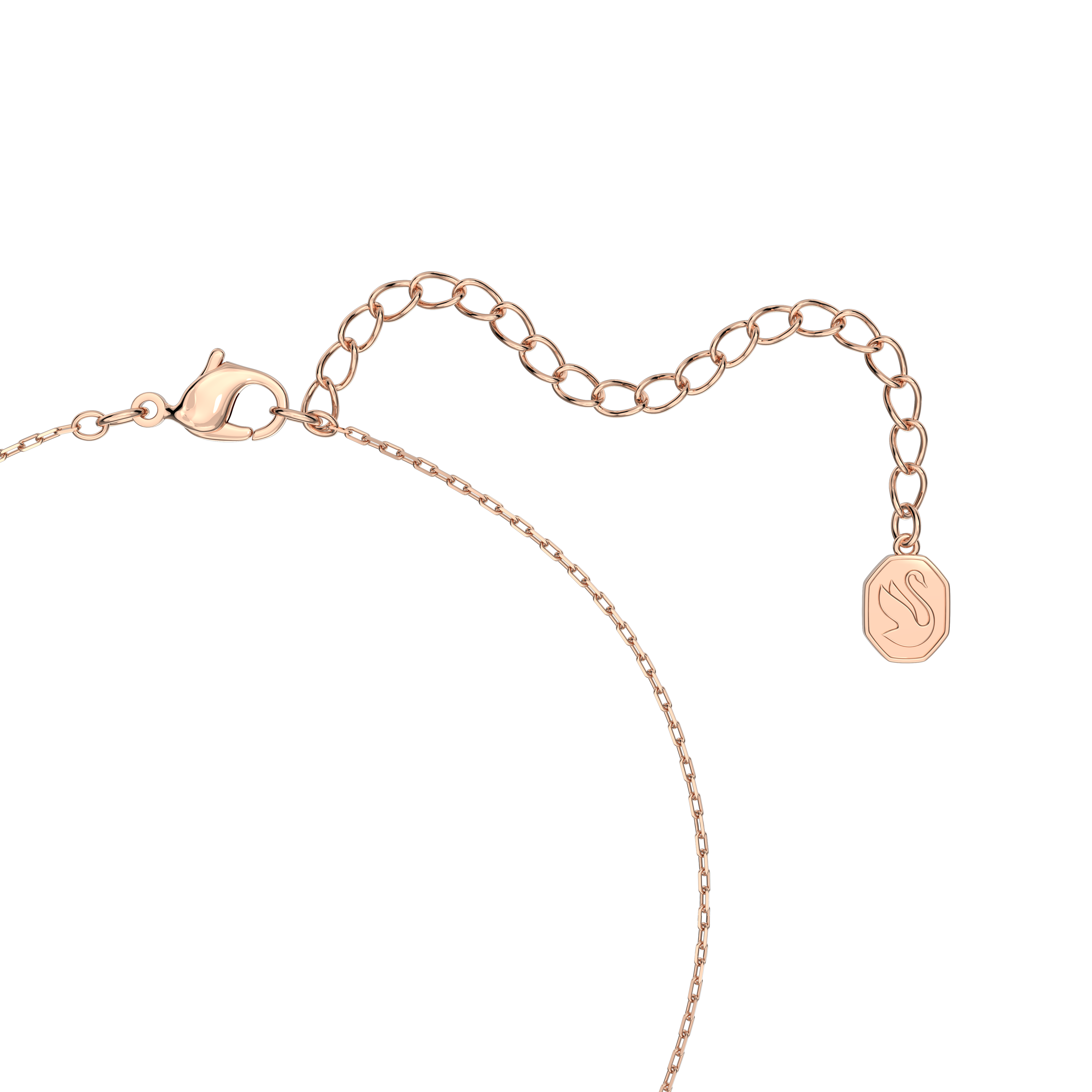 Stella pendant, Kite cut, Star, White, Rose gold-tone plated by SWAROVSKI