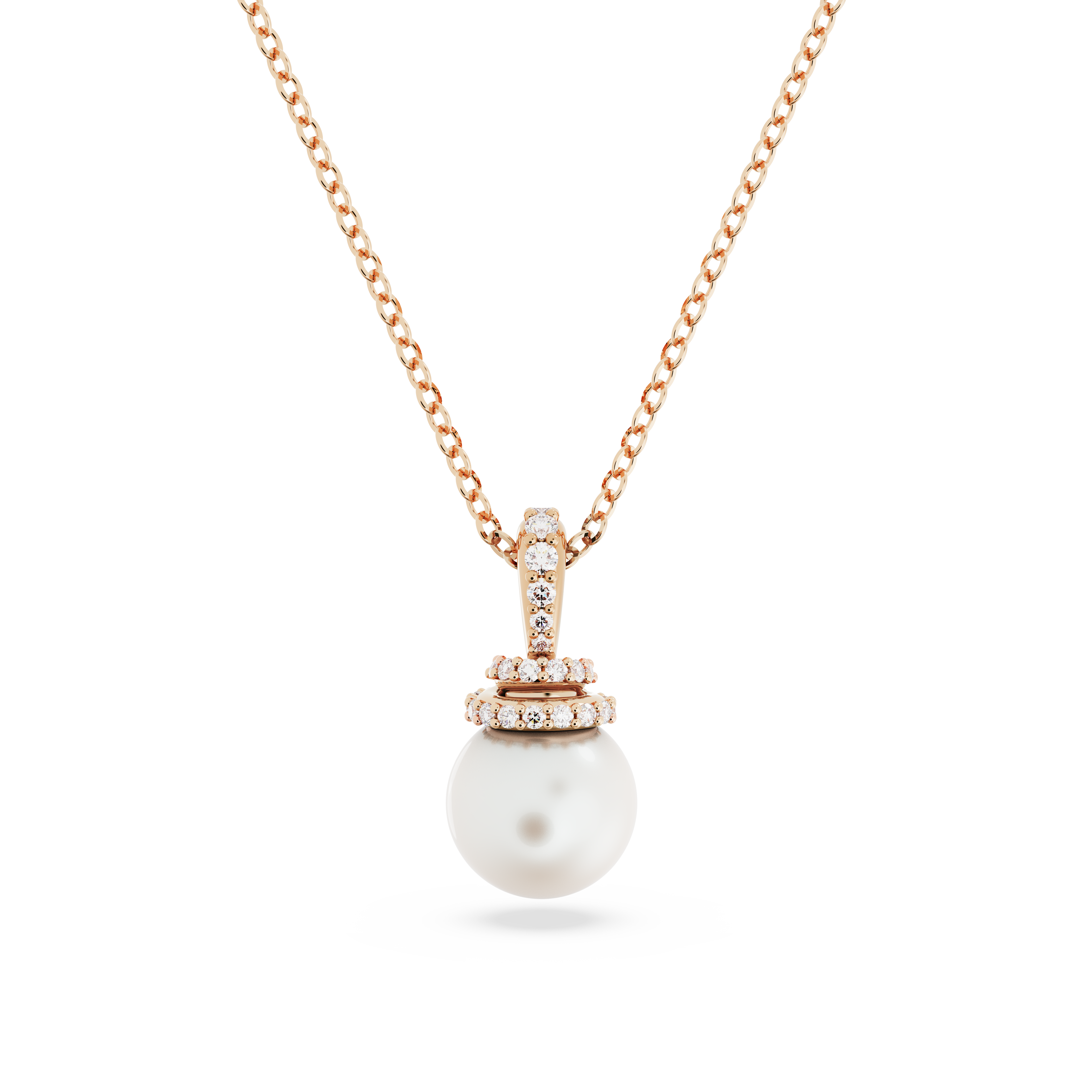 Originally pendant, White, Rose gold-tone plated by SWAROVSKI