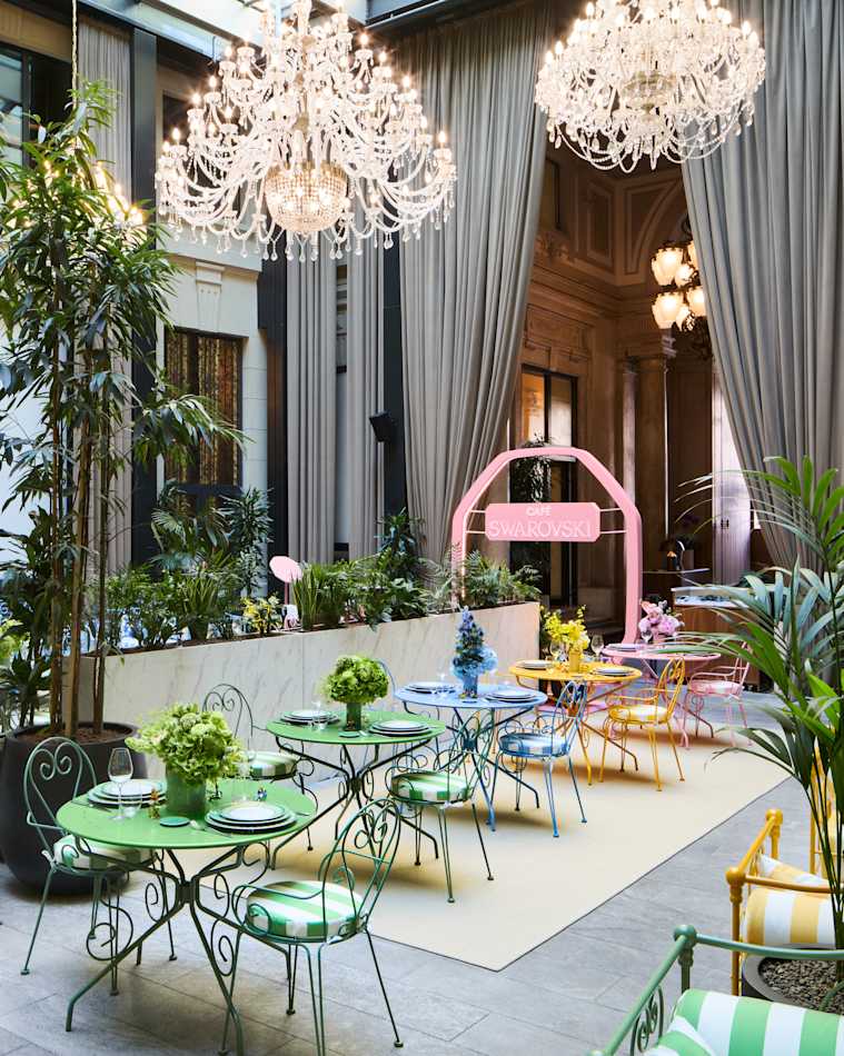 Official image for Swarovski × Palazzo Cordusio Gran Meliá × Rosenthal Café 2026