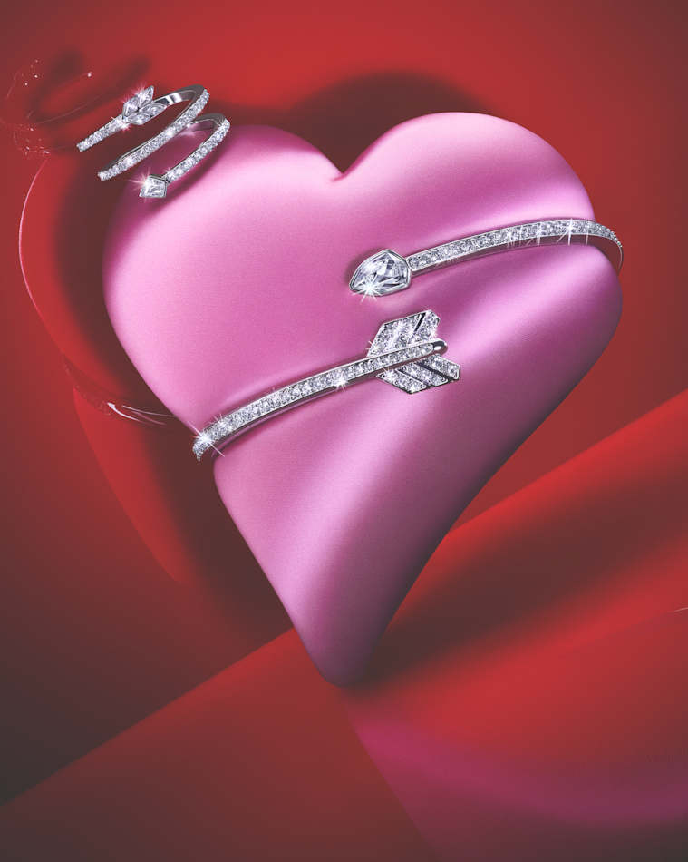 Winglove Orecchini A Fiore In Moissanite 0,5 Carati - Argento 925, Colore D, Purezza VVS1, Regalo San Valentino