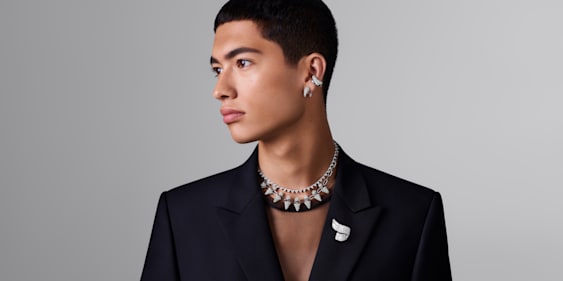 Alexander McQueen Swarovski Crystal-embellished Ivy Skull Necklace in  Metallic for Men | Lyst