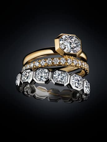 ボヘミアン「蠍」、スワロフスキーダイヤカット Swarovski Created Diamonds、ラボラトリー・グロウン・ダイヤモンドの