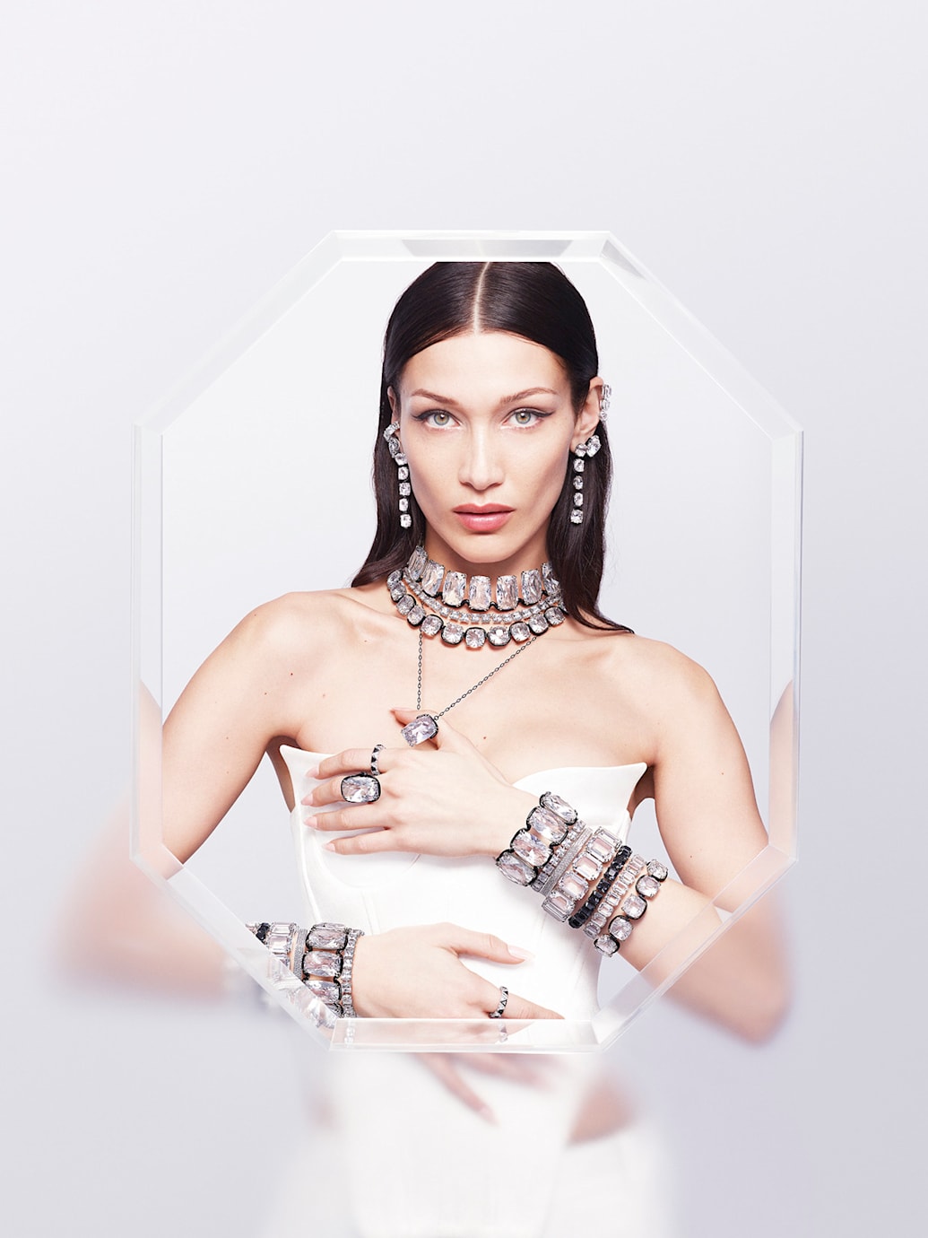 Bella Hadid shows off multifaceted charms in Swarovski's campaign | LUXUO  Malaysia