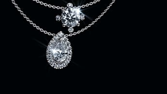 Eternity solitaire ring, Laboratory grown diamonds 1.2 ct tw, Round cut, 14K white gold