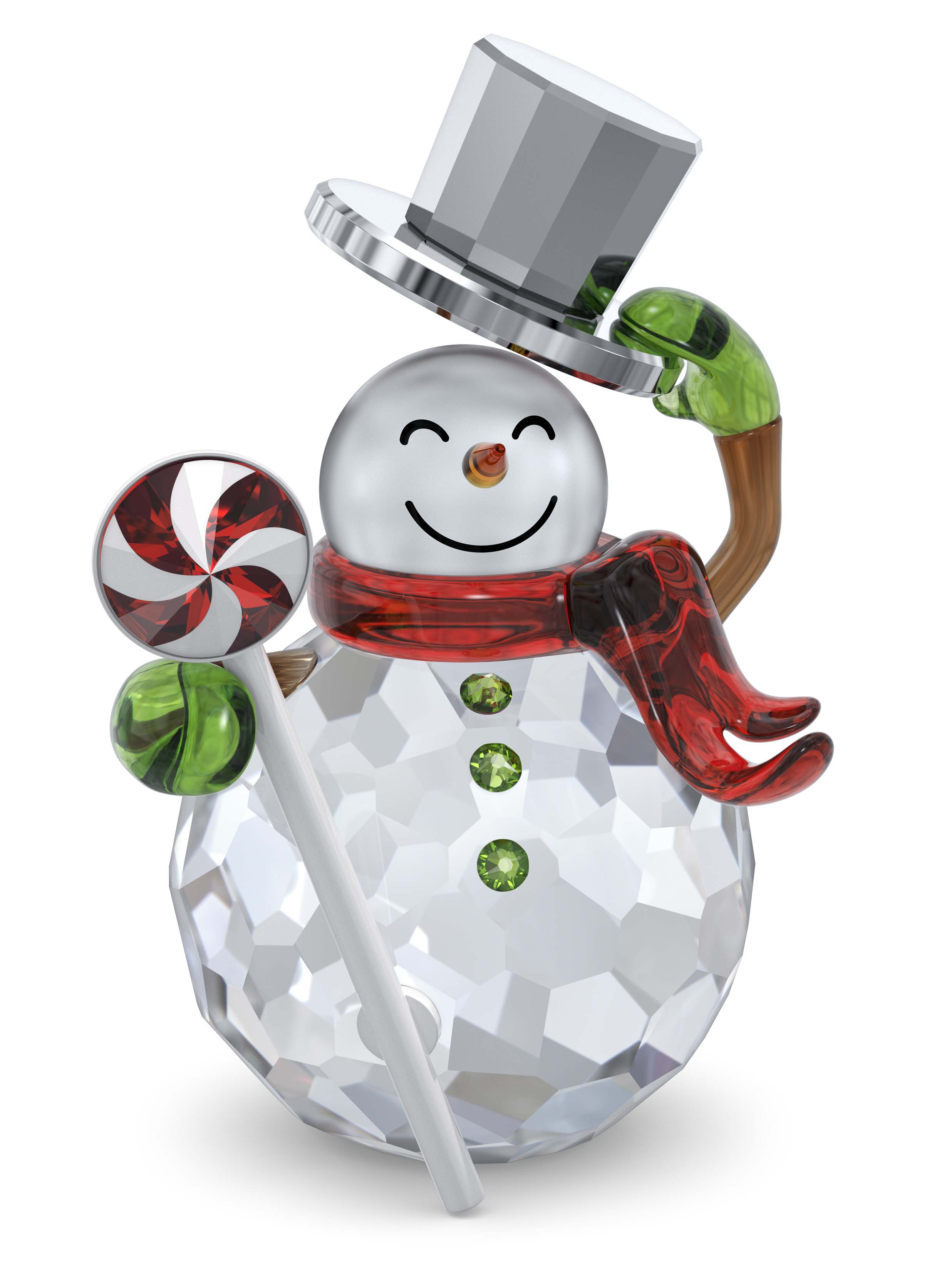 Idées de présentations de bonhommes de neige pour les fêtes avec Swarovski
