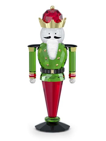 Swarovski’s nutcracker offers a modern spin on the traditional Christmas decorations