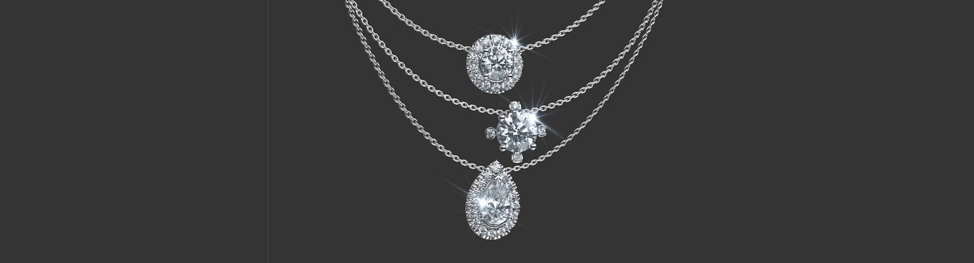 ラボグロウン・ダイヤモンド・ネックレス｜Swarovski Created Diamonds