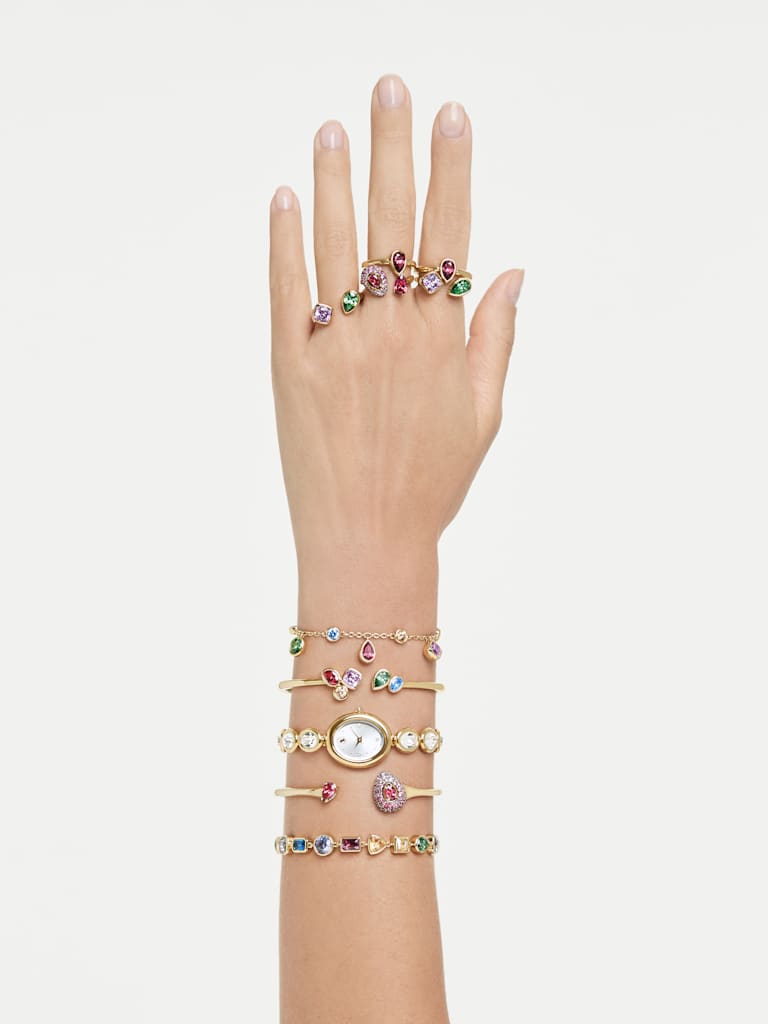 Composición de pulseras boho al estilo Swarovski