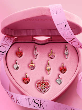 Charms con forma de corazón de Swarovski