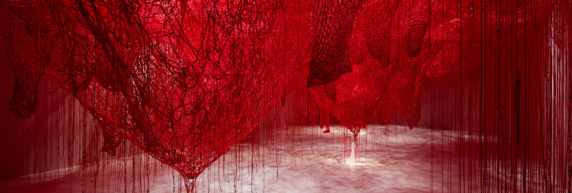 Crystallizing Identity - Chamber of Wonder by Chiharu Shiota