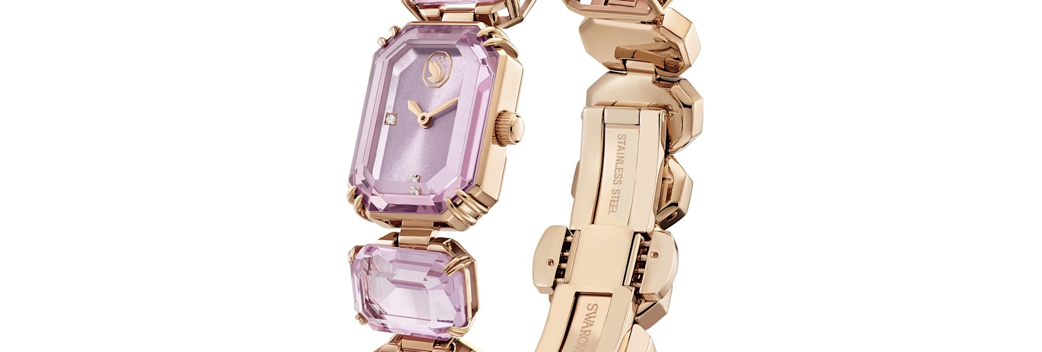 ✨極美品✨SWAROVSKI レディース 腕時計 ピンク 保護シール 稼働 ✨極美品✨SWAROVSKI レディース 腕時計 ピンク 保護シール 稼働 ✨極