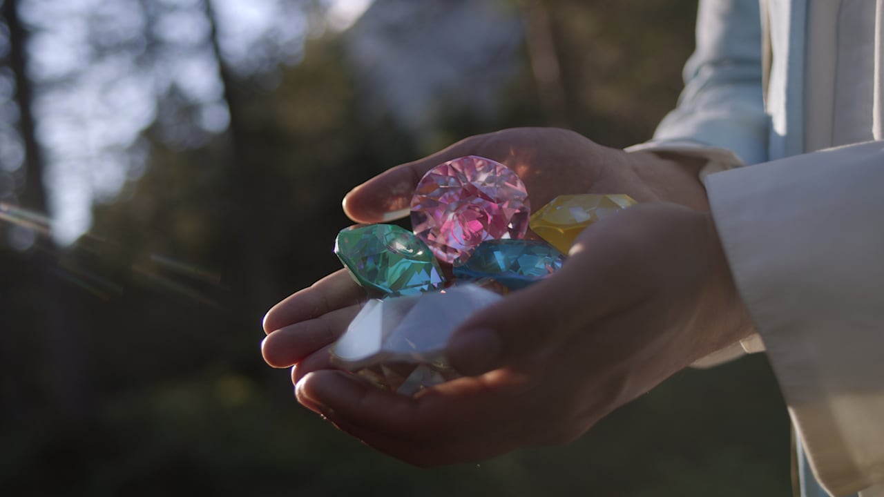 Swarovski Bicone Crystal Spectrum Rainbow Beaded Bracelet 