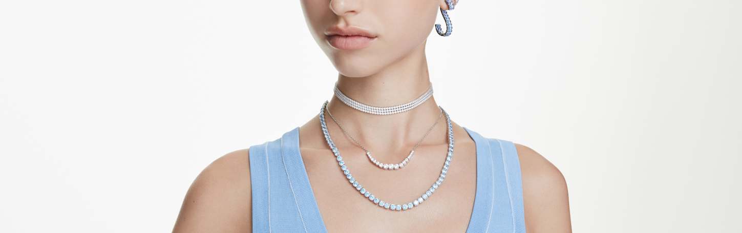 スワロフスキー ネックレス テニスチェーン SWAROVSKI（スワロフスキー） ネックレス メンズ テニスチェーン