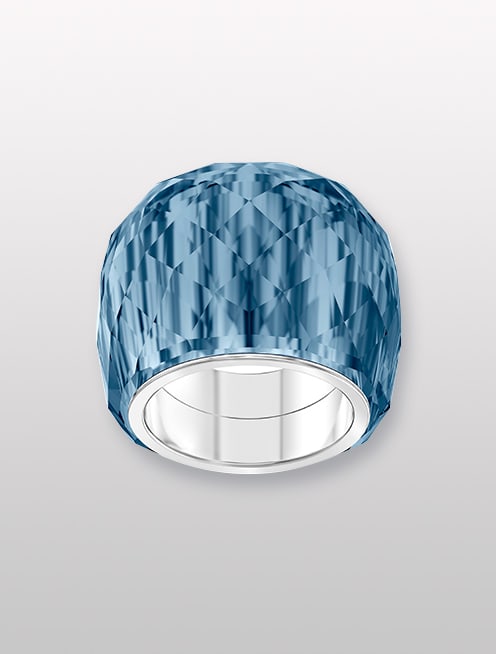Nirvana ring, Blue, Stainless steel