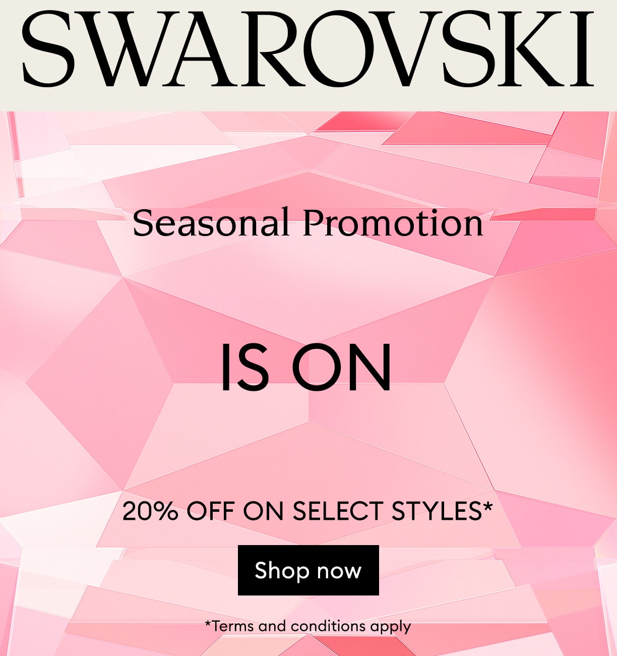 Swarovski seasonal promotion