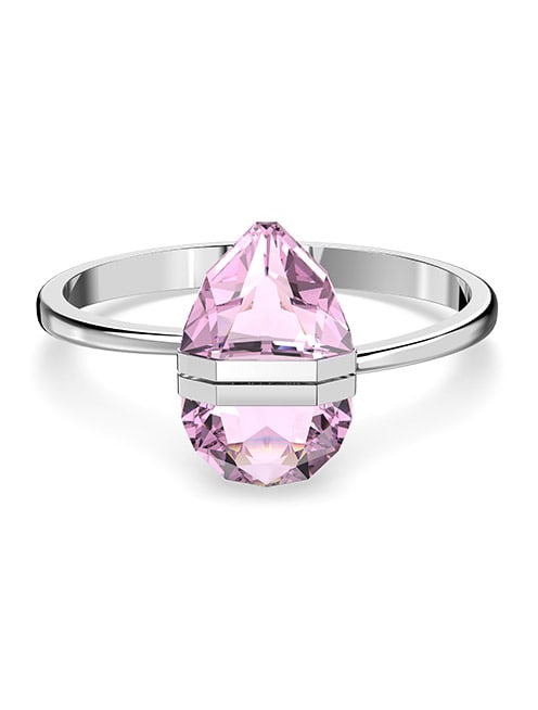 Lucent bangle, Pink, Stainless steel