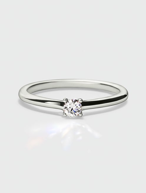 Swarovski Created Diamonds Collection Essentials ring, Diamond TCW 0.15 carat, Sterling Silver, Rhodium plated
