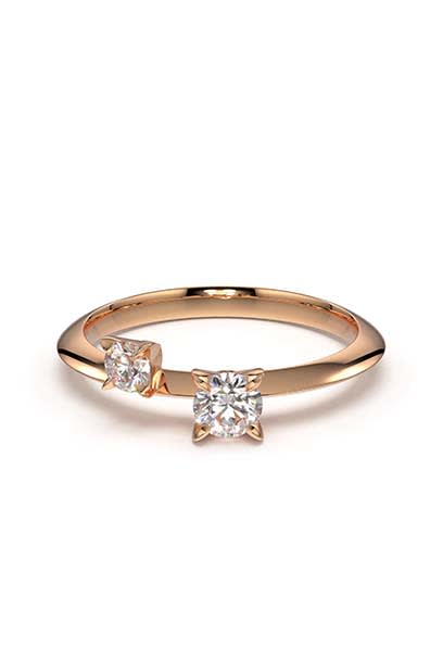 Swarovski Created Diamonds Collection Intimate ring Diamond TCW 0.27 carat, 14K rose gold
