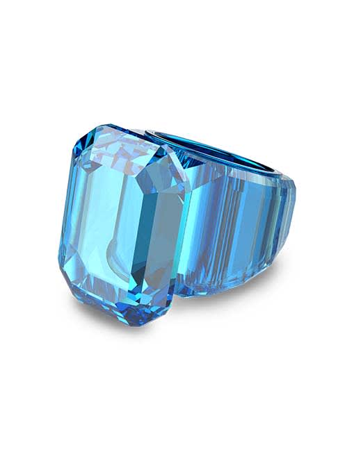 Lucent cocktail ring, Blue