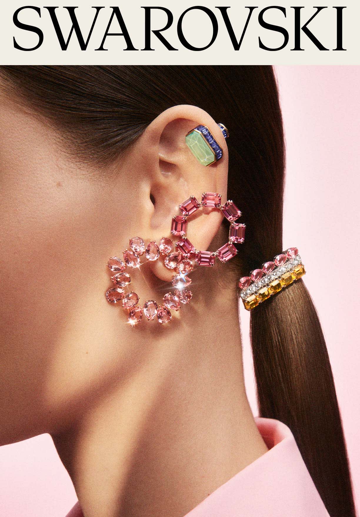 Pastel colored earrings