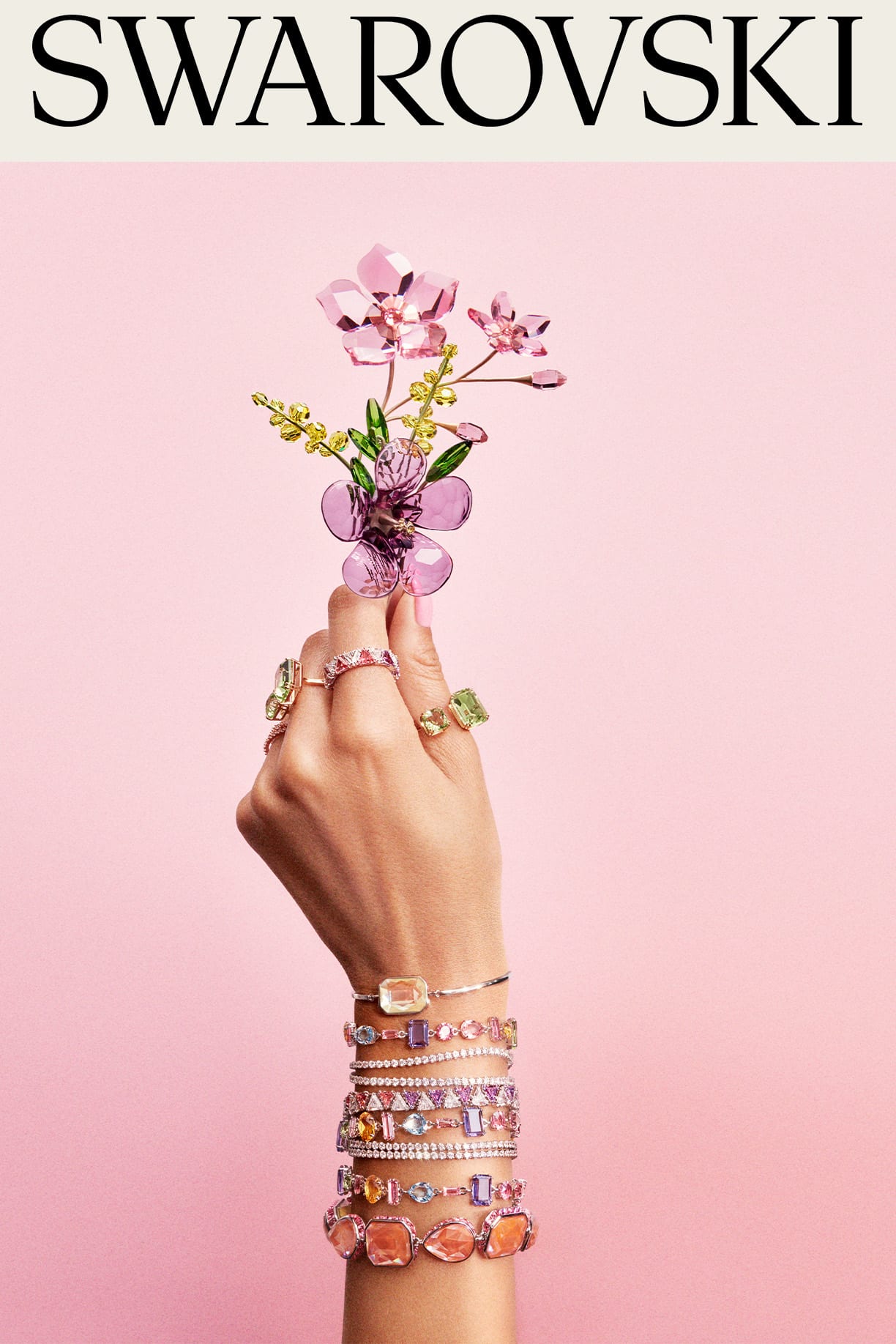 Pastel jewelry and floral home décor
