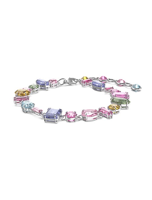 Gema bracelet, Multicolored, Rhodium plated