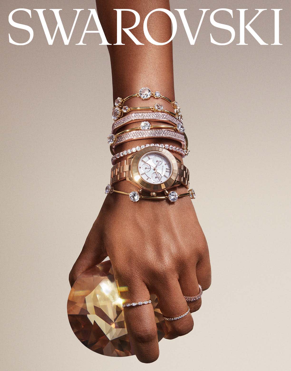 Swarovski gold-tone wristwear
