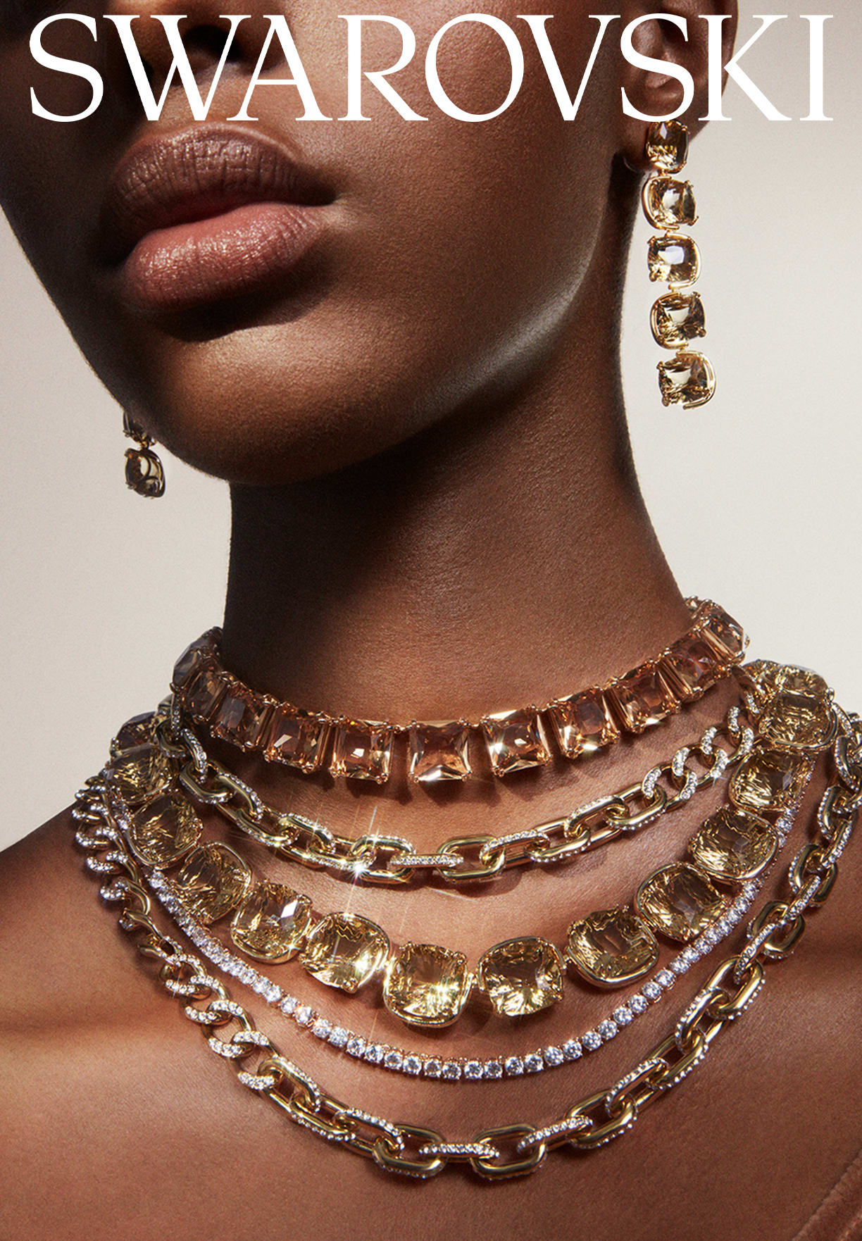 Stackable gold-tone jewelry