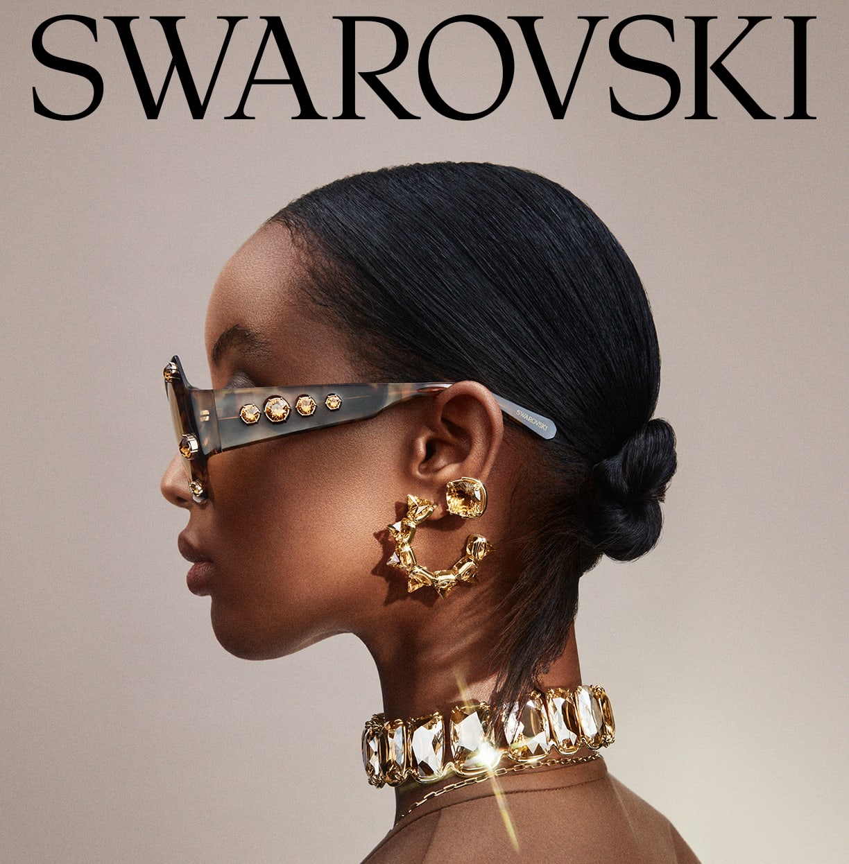 Swarovski gold-tone accessories