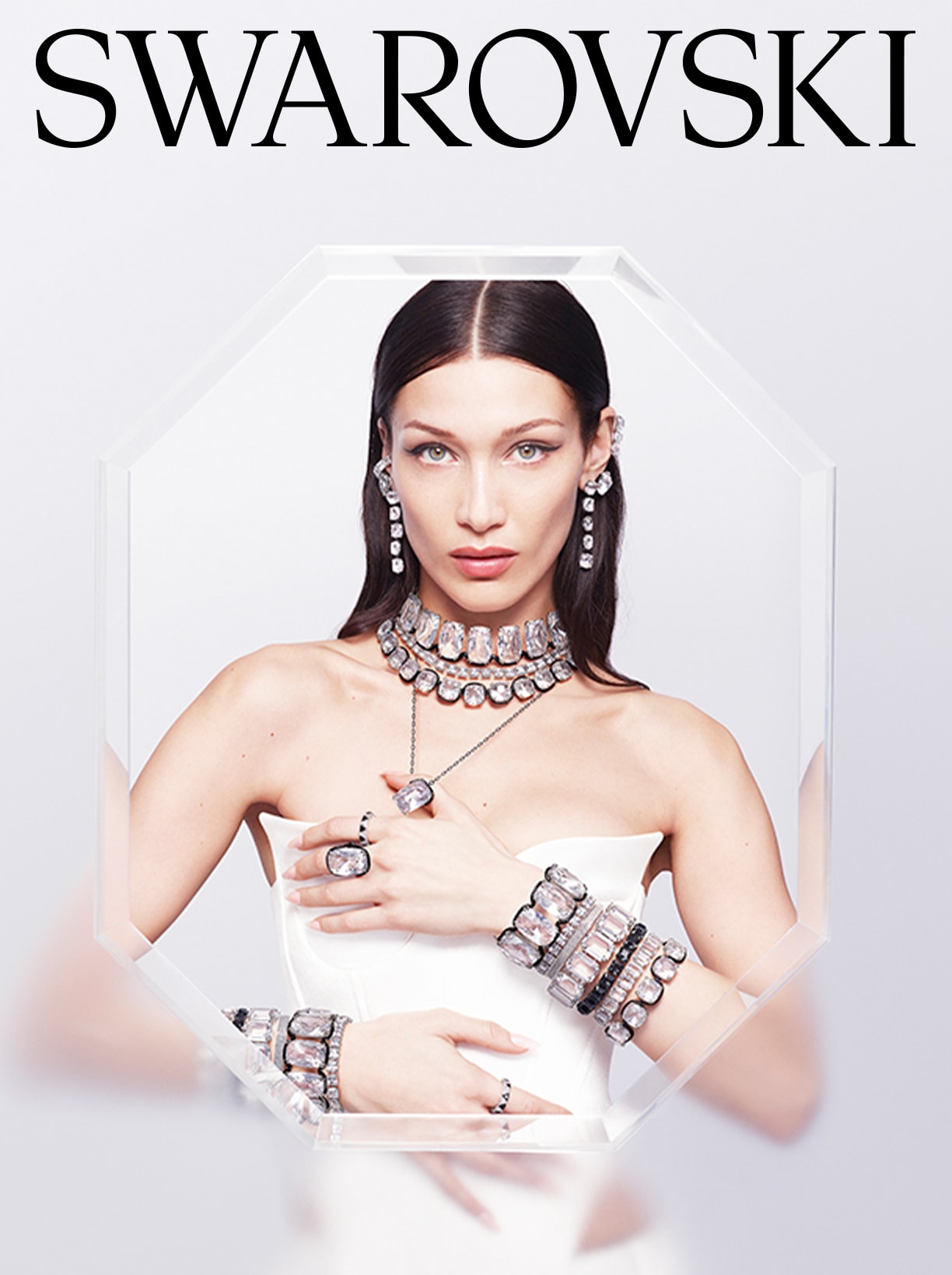 Černobílé šperky Swarovski