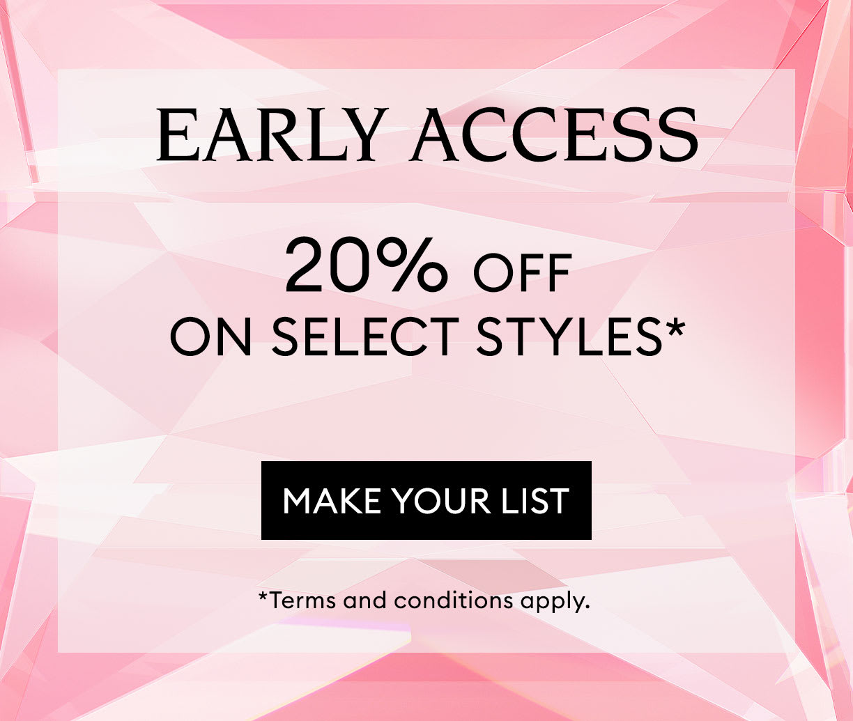 Seasonal Promotion Early Access