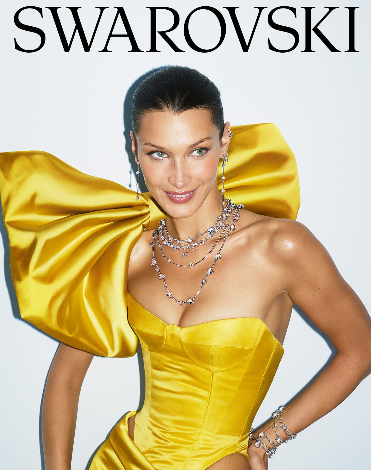 Bella Hadid models Swarovski Constella family