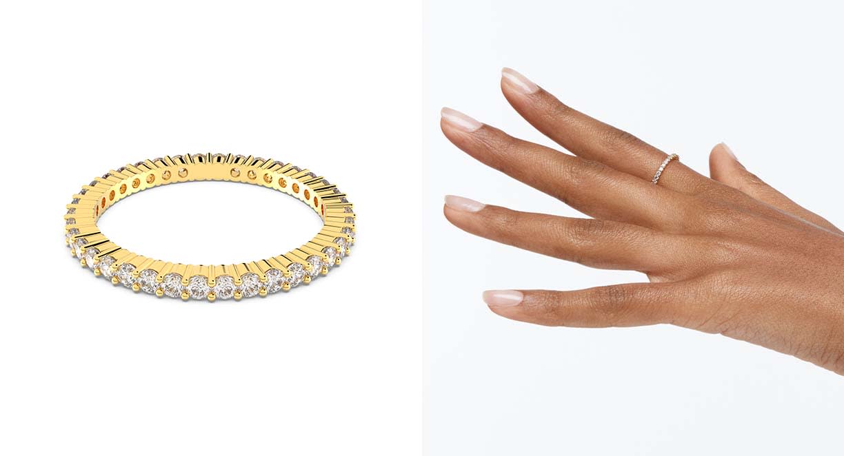 Vittore ring, Round cut