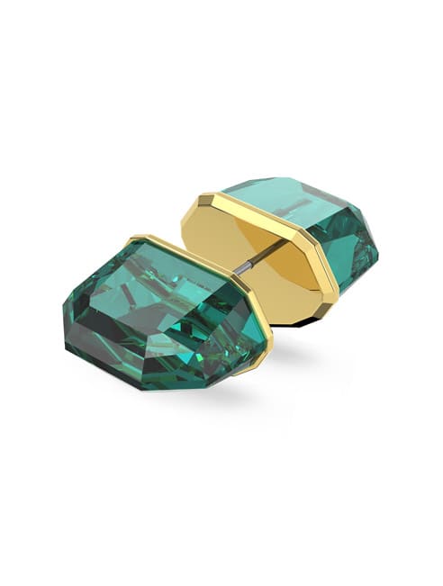 Single, Green, Gold-tone plated