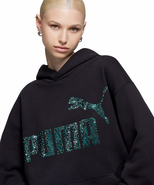 PUMA Hoodie with Swarovski crystals