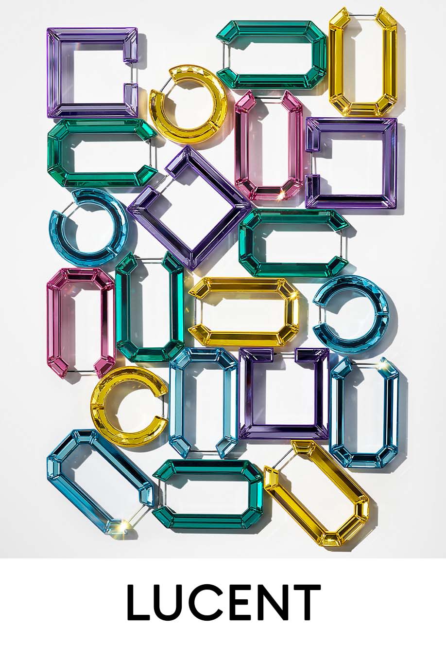 Swarovski Lucent geometric earrings