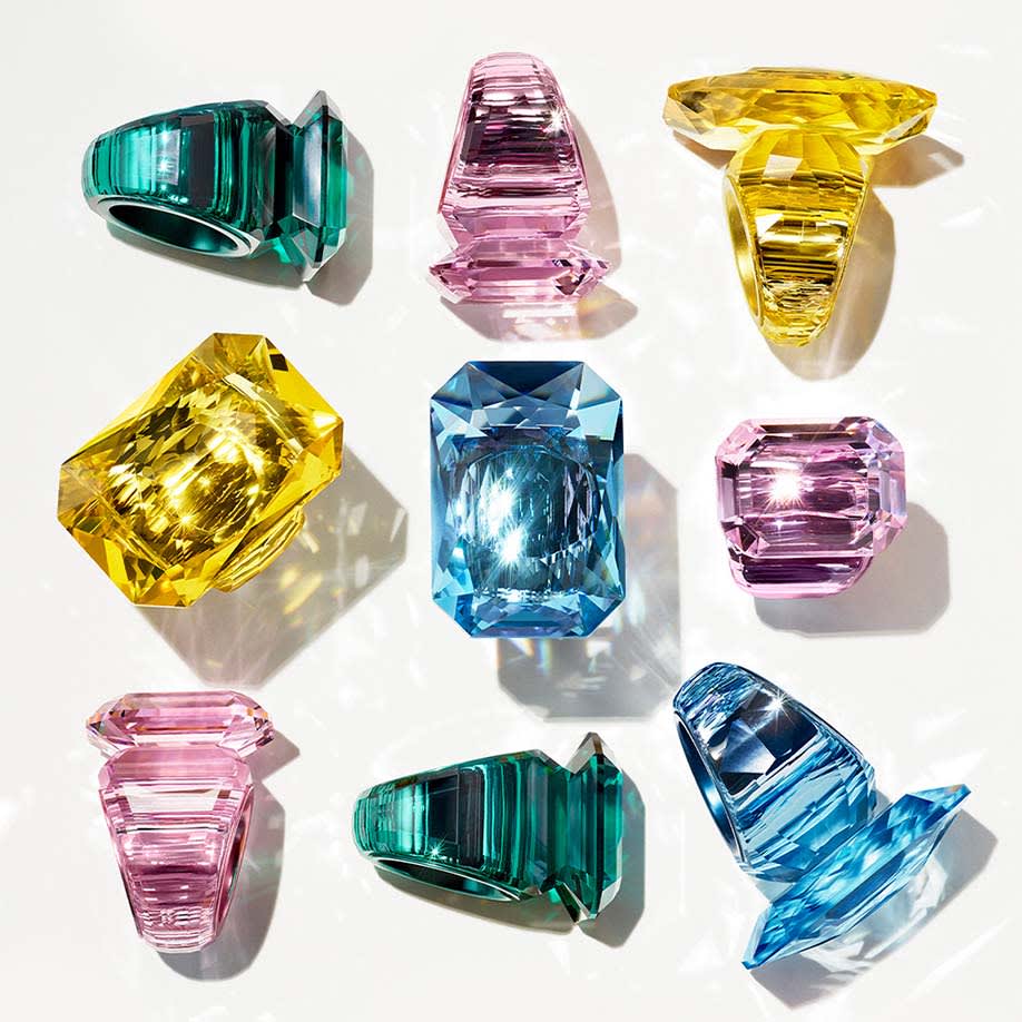 Lucent Cocktail rings