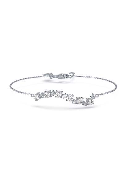 Intimate bracelet, Diamond TCW 0.97 carat, 14k white gold