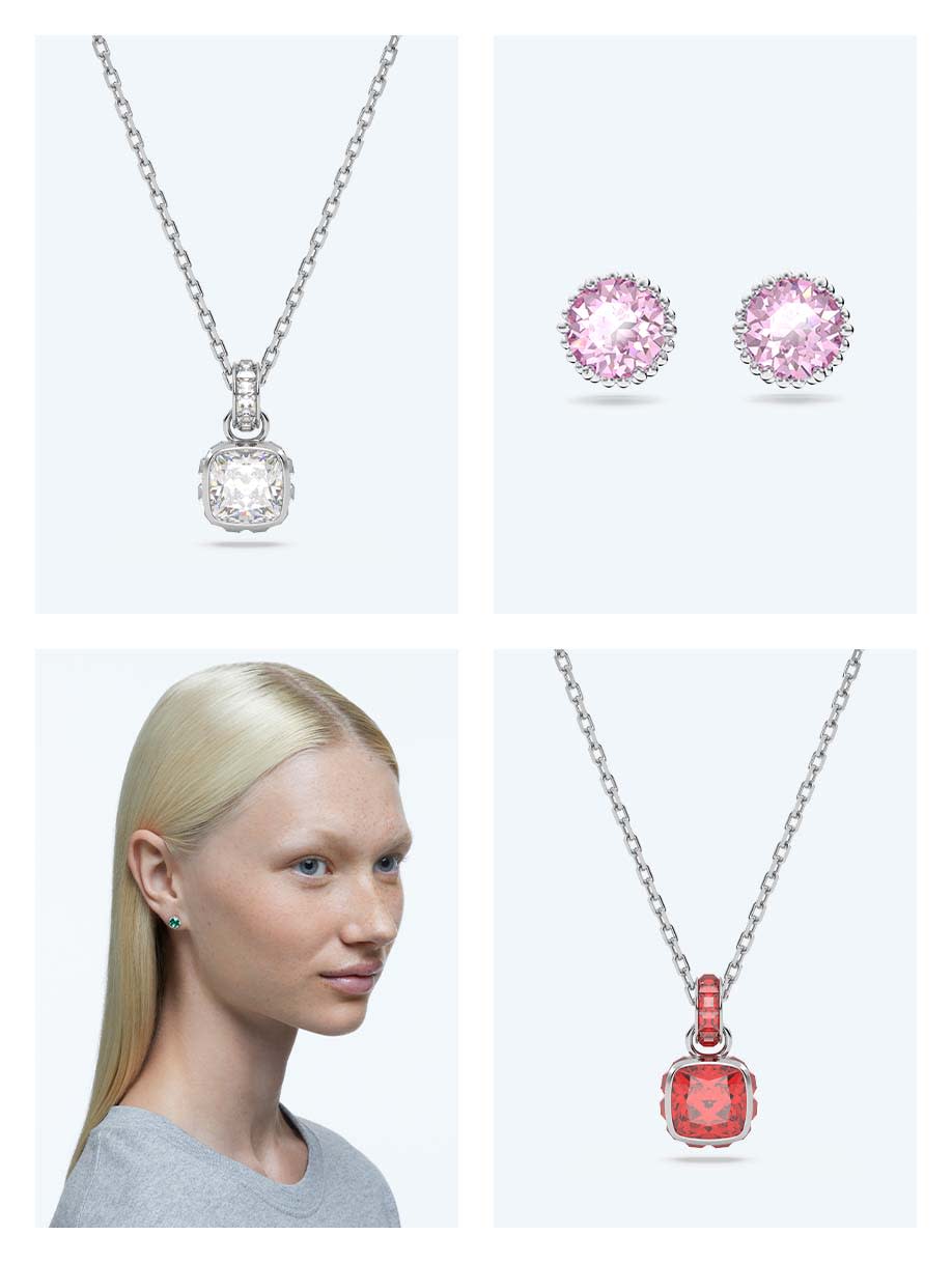 Náhrdelníky a náušnice z kolekce Swarovski Birthstones