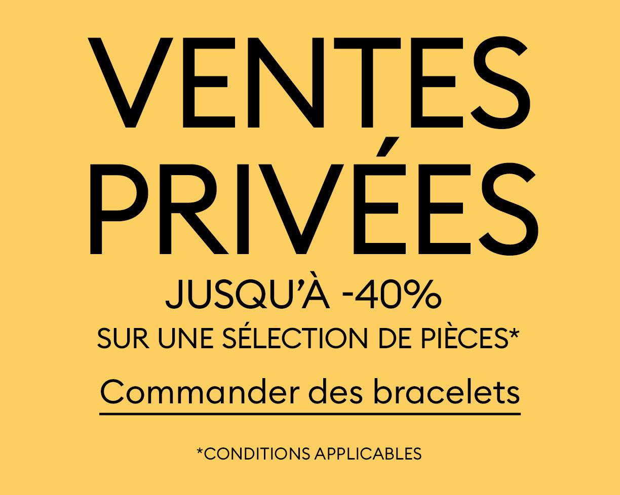 Jusqu'à -40% sur une sélection de bracelets