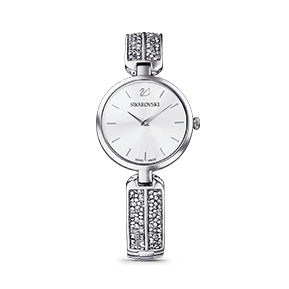 Dream Rock watch, Swiss Made, Metal bracelet, Silver tone, Stainless steel